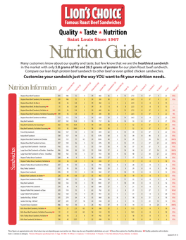 Nutrition Guide