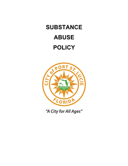 Substance Abuse Policy