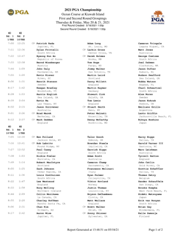 2021 PGA Championship Ocean Course at Kiawah Island First And