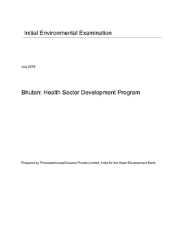 Initial Environmental Examination