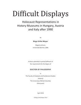 Difficult Displays