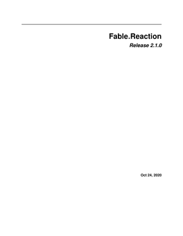 Fable.Reaction Release 2.1.0