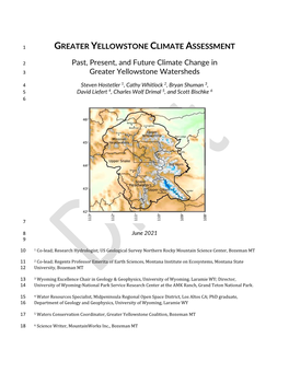 Greater Yellowstone Watersheds