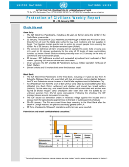 Protection of Civilians Weekly Report 23 – 29 January 2008