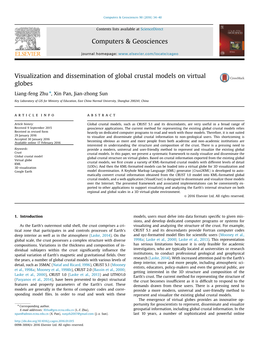 Visualization and Dissemination of Global Crustal Models on Virtual Globes