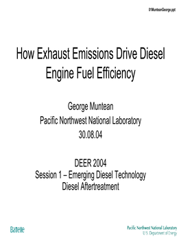 How Exhaust Emissions Drive Diesel Engine Fuel Efficiency
