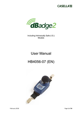 Casella Dbadge2is User Manual