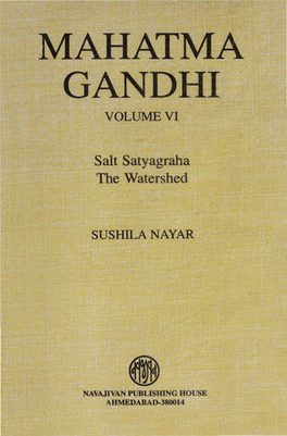 Salt Satyagraha the Watershed