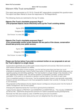 Consultation Responses