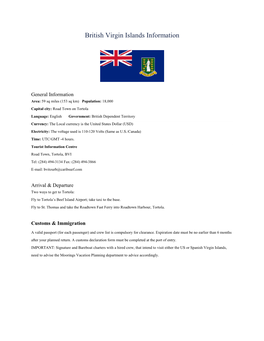 British Virgin Islands Information