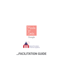 Facilitation Guide Table of Contents