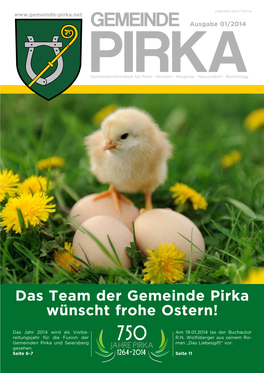 Gemeinde-Pirka.Net GEMEINDE Ausgabe 01/2014