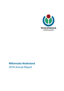 Wikimedia Nederland 2016 Annual Report