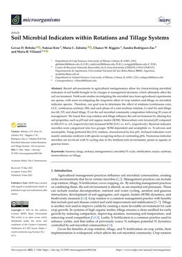 Soil Microbial Indicators Within Rotations and Tillage Systems