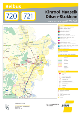 Belbus Kinrooi Maaseik 720 721 Dilsen-Stokkem STRAMPROY Na Reservatie Op 011 850 300