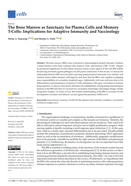 The Bone Marrow As Sanctuary for Plasma Cells and Memory T-Cells: Implications for Adaptive Immunity and Vaccinology