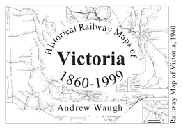 Andrew Waugh Scale of Miles Railway Map of Victoria, 1940