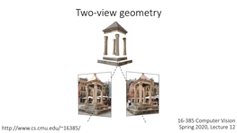 Epipolar Geometry