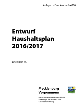 Einzelplan 15