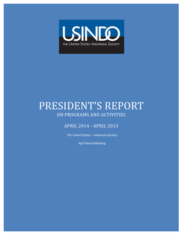 President's Report