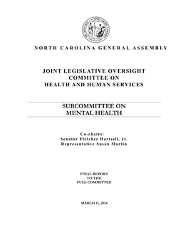 Subcommittee on Mental Health