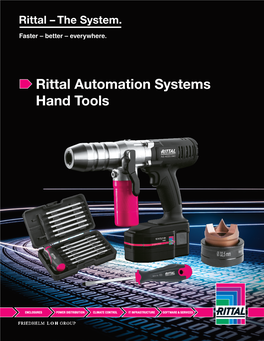 Rittal Automation Systems Hand Tools 2 RAS Hand Tools Rittal Automation Systems