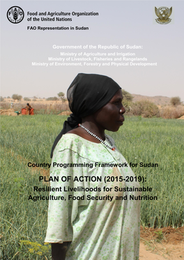 PLAN of ACTION (2015-2019): Resilient Livelihoods for Sustainable Agriculture, Food Security and Nutrition