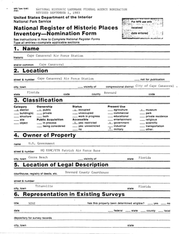 National Register of Historic Places Inventory—Nomination Form 1