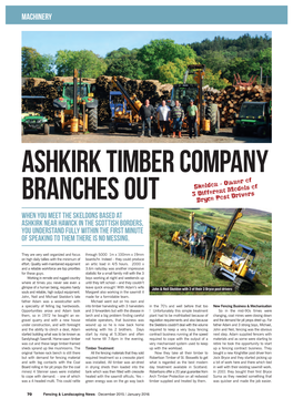 Ashkirk Timber Company Branches