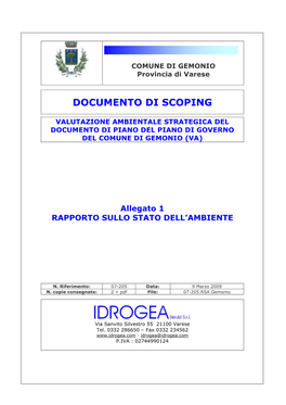 Documento Di Scoping