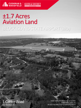±1.7 Acres Aviation Land BLOCK ISLAND STATE AIRPORT (BID)
