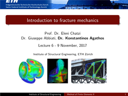 Introduction to Fracture Mechanics