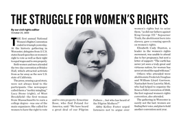 The Struggle for Women's Rights