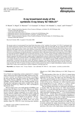 X-Ray Broad-Band Study of the Symbiotic X-Ray Binary 4U 1954+31