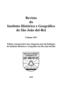 Revista Do Instituto Histórico E Geográfico De São João Del-Rei