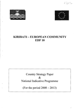 KIRIBATI- EUROPEAN COMMUNITY Edflo