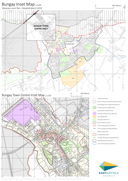 Bungay Inset Map 1:6,000 0 500 Metres Waveney Local Plan | Adopted March 2019 0 0 0 0 9 2