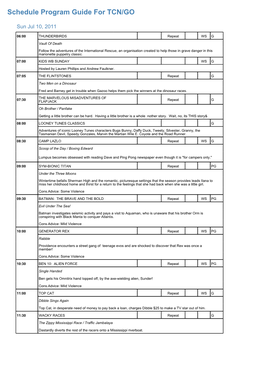 Program Guide Report