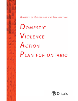 Domestic Violence Action Plan for Ontario 2