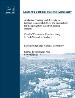 Analysis of Heating Load Diversity in German Residential Districts and Implications for the Application in District Heating Systems