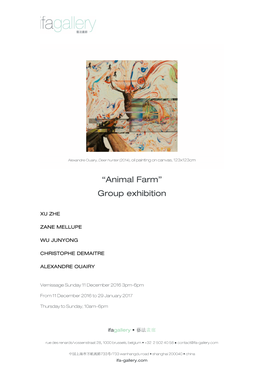 “Animal Farm” Group Exhibition
