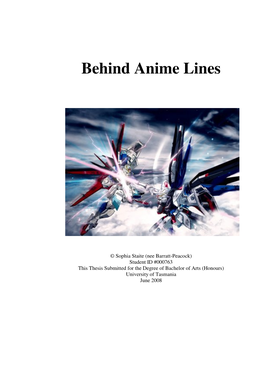 Behind Anime Lines