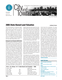 2005 State-Owned Land Valuation by Marilyn H