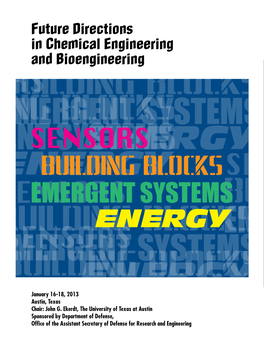 Future Directions in Chemical Engineering and Bioengineering