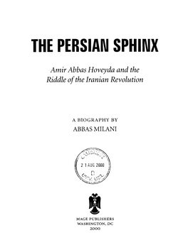 The Persian Sphinx