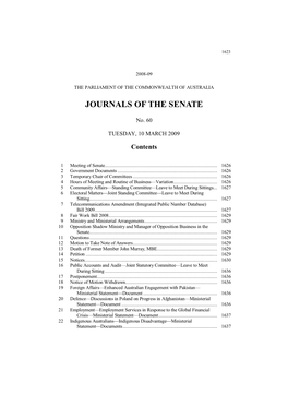 Journals of the Senate