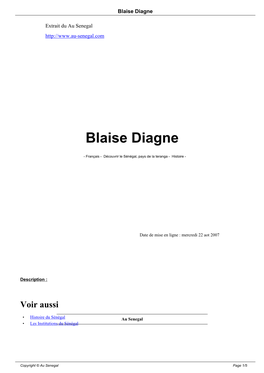 Blaise Diagne