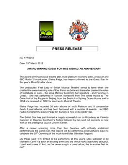 Press Release