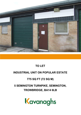 (72 Sq M) 5 Semington Turnpike, Semington, Trowbridge, Ba14