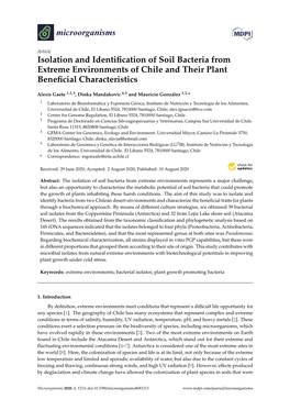 Isolation and Identification of Soil Bacteria from Extreme